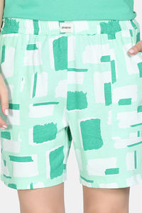 Zivame 2 Mile Fashion Knit Cotton Loungewear Set - Brook Green — thumbnail 8